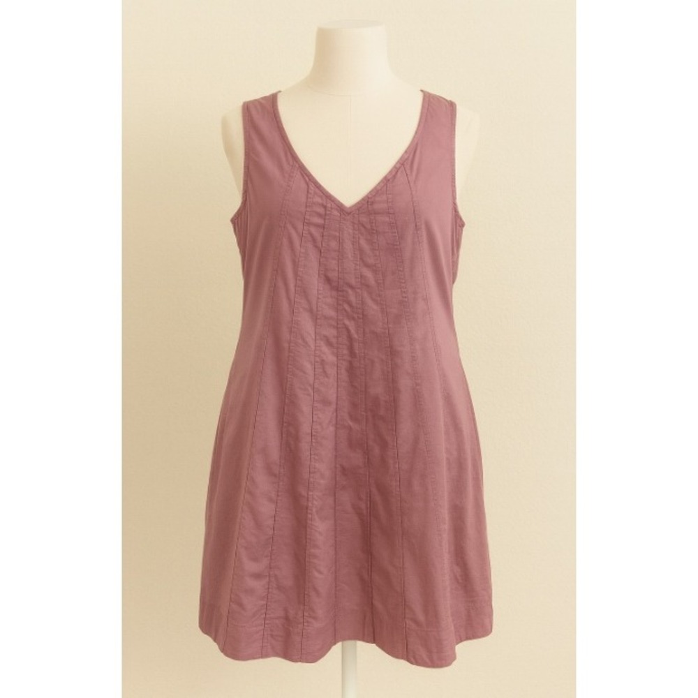 GAP Womens Dress Sleeveless V Neck Casual Midi Dress‎ Summer Spring Purple